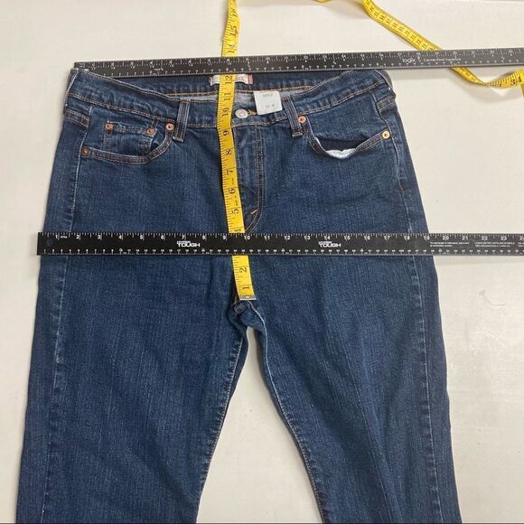LEVI STRAUSS Women’s Bootcut 515 Size 12 M Inseam 30.5 Dark Wash - Picture 9 of 9